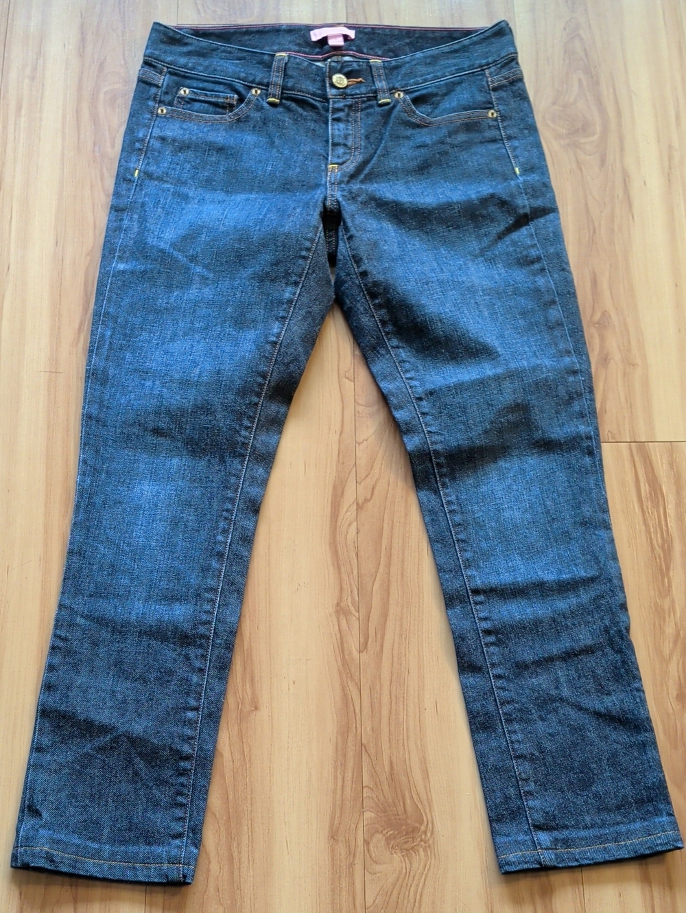 Dark Blue Woman's Lily Pulitzer Straight-Leg Jeans